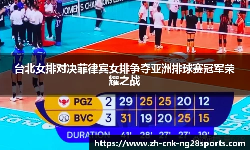 台北女排对决菲律宾女排争夺亚洲排球赛冠军荣耀之战