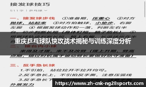重庆乒乓球队快攻战术揭秘与训练深度分析